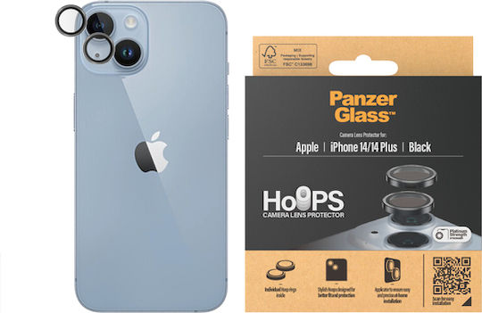 PanzerGlass Hoops Camera Protection Tempered Glass Black for the iPhone 14