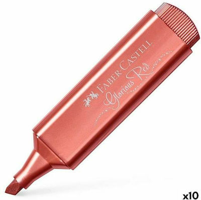 Marker Faber-castell Textliner 46 Metallic Red (x10)