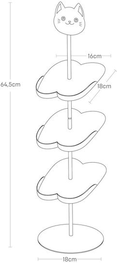 Yamazaki - Kinderschuhregal Katze Bk