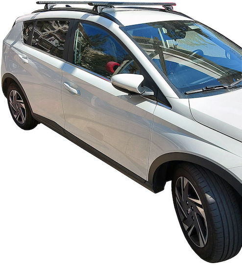 Nordrive Μπάρες Οροφής Αλουμινίου για Hyundai Bayon (Σετ με πόδια) Μαύρες