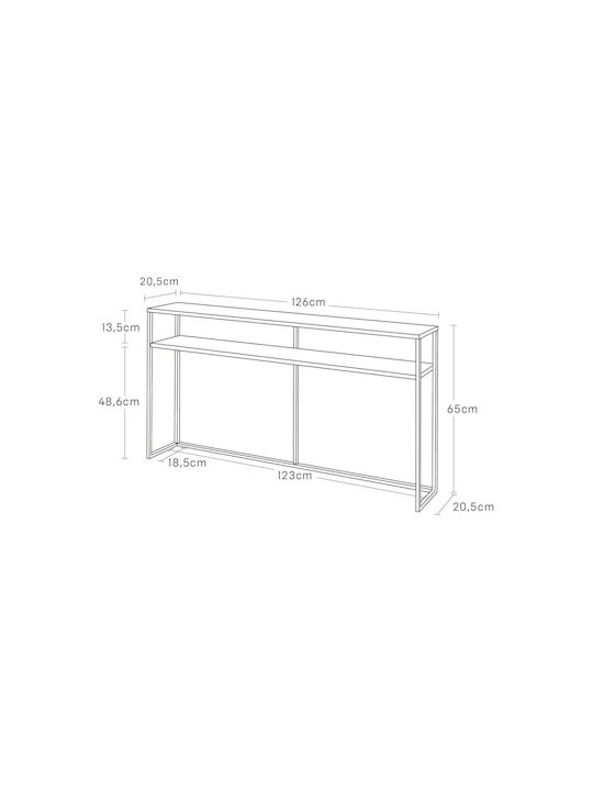 Konsole L60xB18.5xH80cm