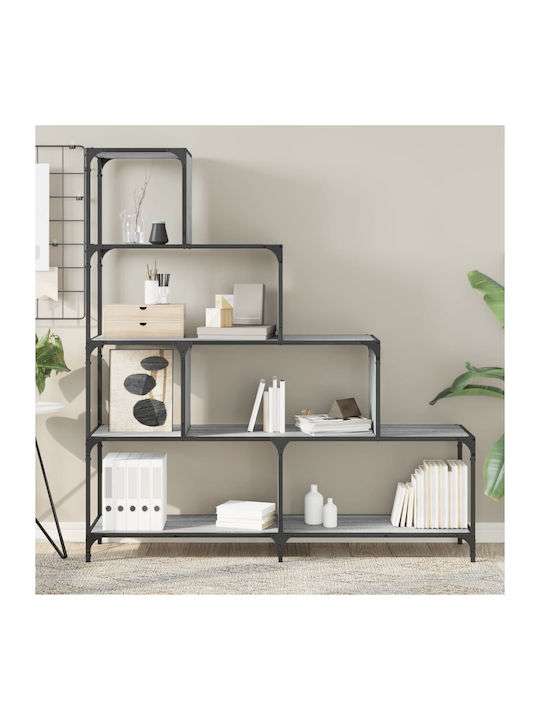 Βιβλιοθήκη Γκρι 139x33.5x149εκ.