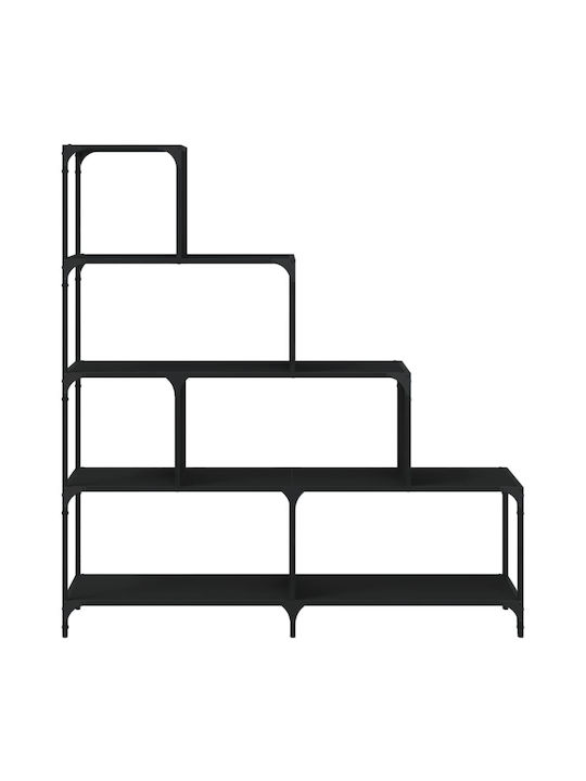 Bibliothek Black Velvet-Black Metal 139x33.5x149cm