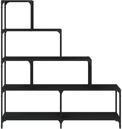 Bibliotecă Neagră 139x33.5x149cm