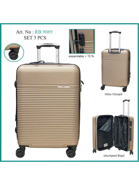 Rain Cabin Hard Travel Suitcase Anthracite With 4 Wheels Height 55cm