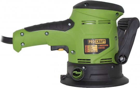 ProCraft Electric Eccentric Sander 125mm Electric 850W with Speed Control and with Suction System EX850E