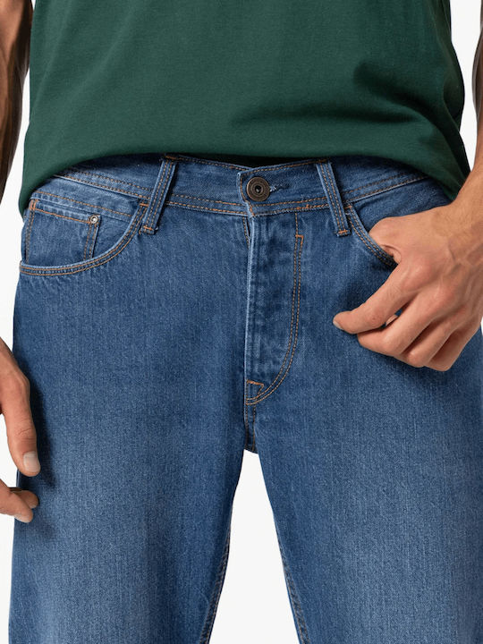 Ανδρικό Παντελόνι Τζιν με Regular Εφαρμογή Dark Denim