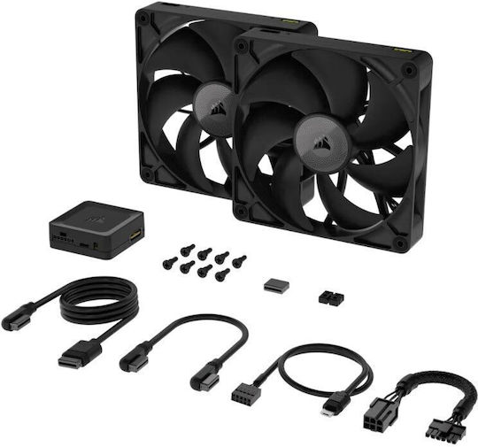 Corsair iCUE LINK RX140 Case Fan with Connection 4-Pin PWM 2pcs