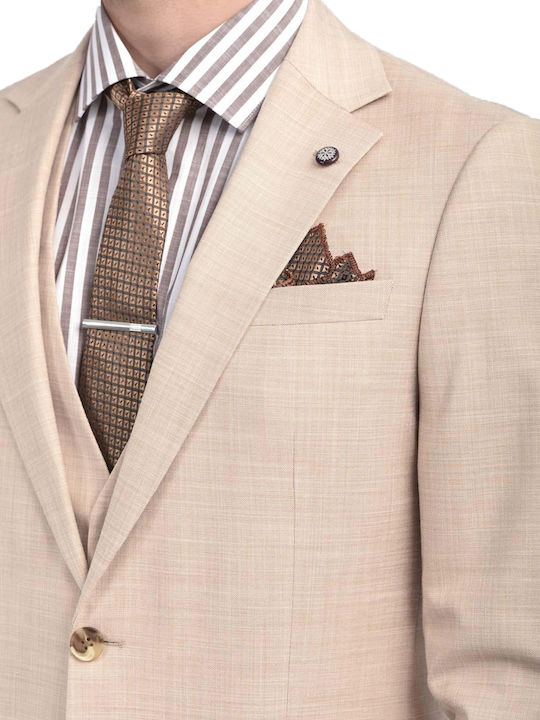 De vară Costum Bărbați Beige