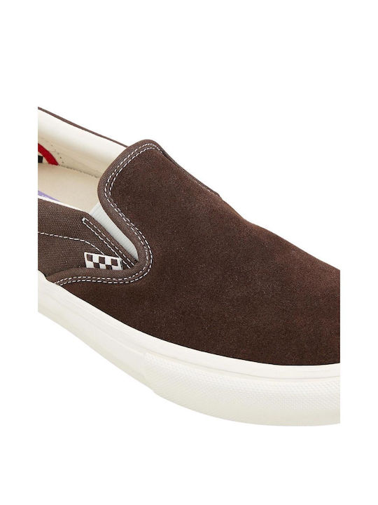 Skate Men's Slip-Ons Chocolate Brown