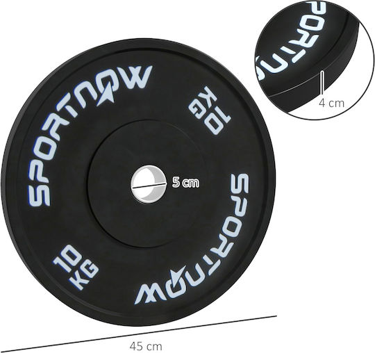 Sportnow Set Discuri De Tip Olimpic Cauciucate 2 x 10kg Φ50mm