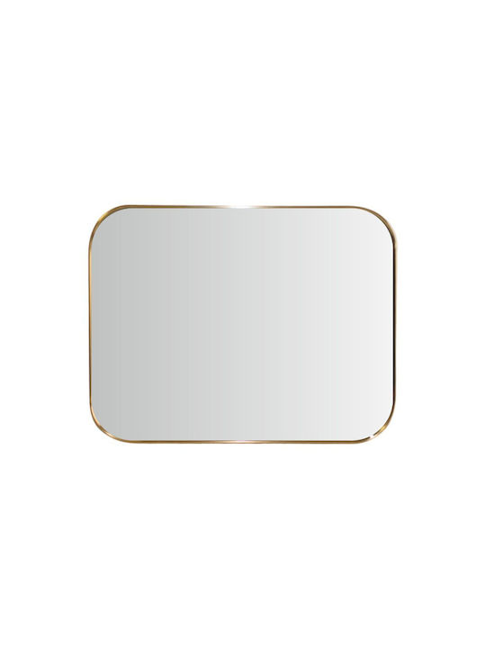 Koopman Wandspiegel mit Gold Metallisch Rahmen 55x45cm 1Stück