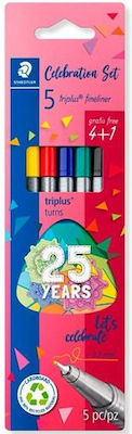 Staedtler Triplus Drawing Markers 0.3mm Black (Black) 5pcs