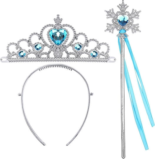 Set de trei accesorii pentru prințesa Elsa Frozen, Ideallstore®, 3-12 ani