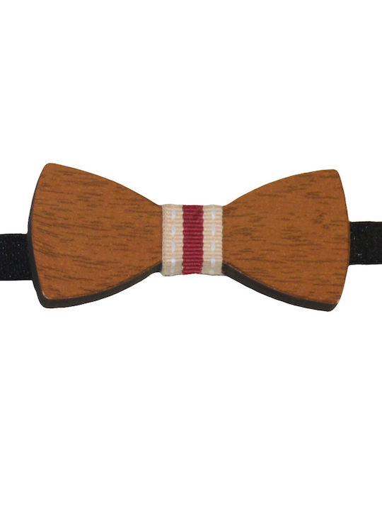 Energiers Kids' Wooden Bow Tie Beige