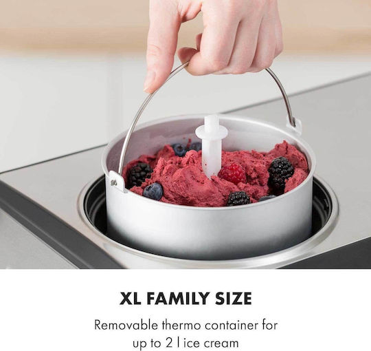 Klarstein Dolce Bacio TK49 Ice Cream Maker 2lt Silver