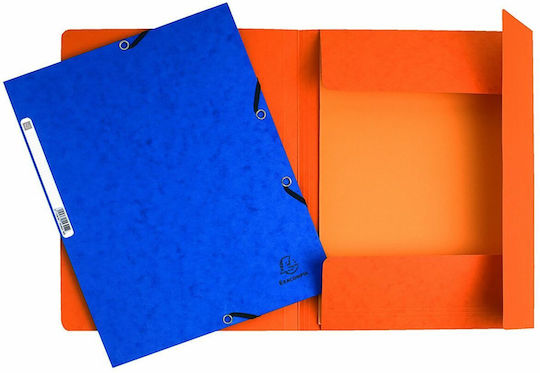 Exacompta Folder Prespan with Rubber Band and Ears for Paper A4 Multicolour 10pcs