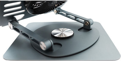 White Shark GCP-16 Ice Monster Cooling Pad for Laptop up to 17.3" with 1 Fan and Lighting Gray