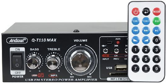 Andowl Q-T110 Max Τελικός Ενισχυτής Hi-Fi Stereo 105378 Μαύρος