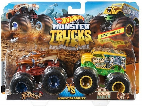 Hot Wheels Monster Trucks Cars Set Assorted 1:64 Monster Truck For 3+ Years (Various Designs) 2 pcs