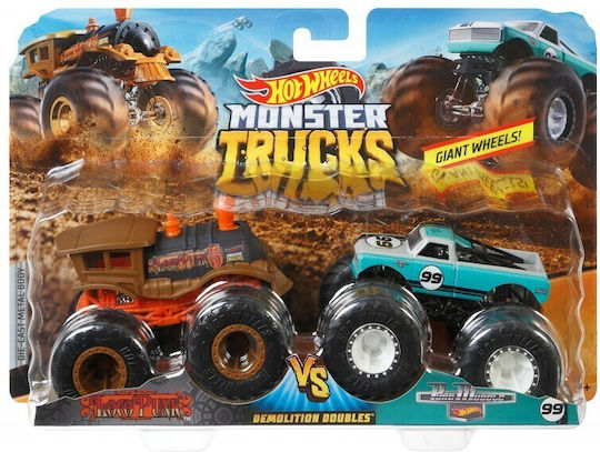 Hot Wheels Monster Trucks Cars Set Assorted 1:64 Monster Truck For 3+ Years (Various Designs) 2 pcs