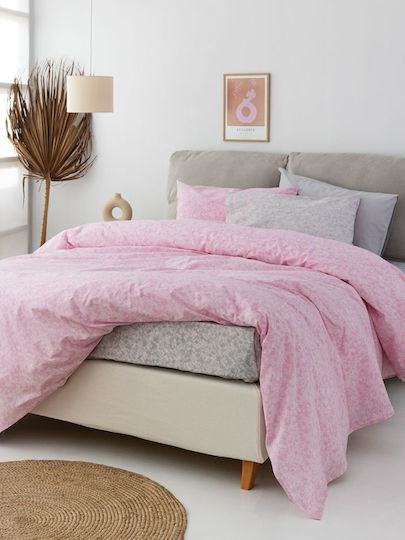 Palamaiki Fashion Life Fl6234 Σετ Σεντόνια Υπέρδιπλα 240x260εκ. Ροζ (4τμχ)