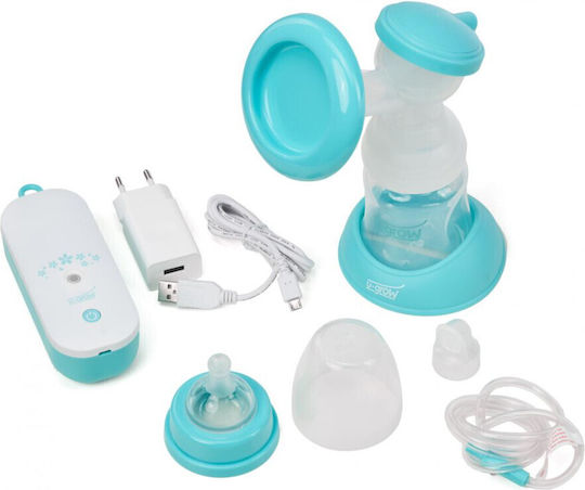 U-Grow Ηλεκτρικό Μονό Θήλαστρο Μπλε 140ml