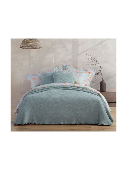 Nef-Nef Homeware Decorative Pillow Case Revence Velvet Aqua 50x50cm