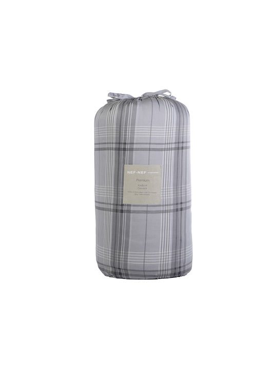 Nef-Nef Homeware Caldor Κουβερλί Υπέρδιπλο Βαμβακοσατέν Grey 240x230cm
