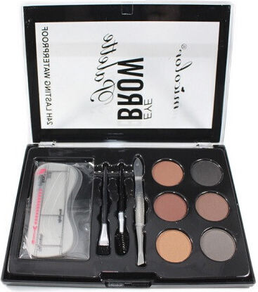 Kit pentru sprâncene, Micolor, rezistent la apă 24 de ore