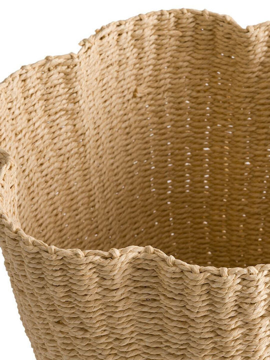 La Redoute Interieurs Coș decorativ Hârtie cu mânere Beige 23x23buc
