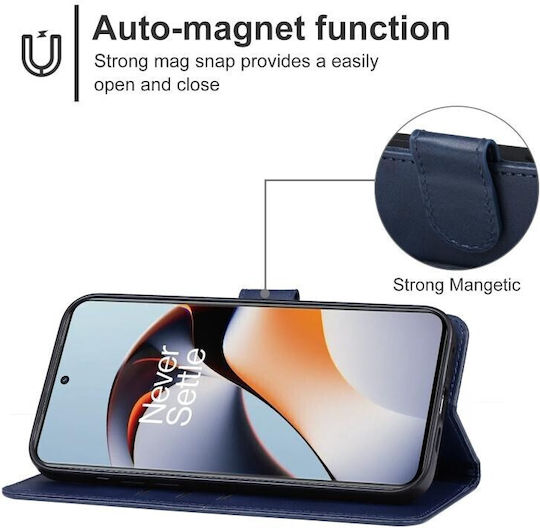 Back Cover Δερμάτινο Μπλε (OnePlus 12R)