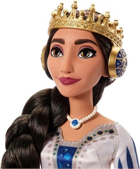 Disney Wish 2-Doll Set King Magnifico & Queen Amaya Posable Fashion Dolls With Removable Outfits & Accessories Hrc18