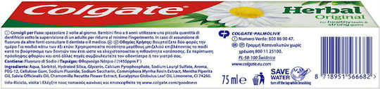 Colgate Herbal Original Toothpaste for Cavity Protection 75ml