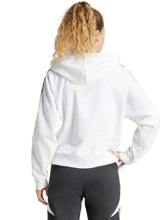 Adidas Tiro Women's Hooded Sweatshirt White