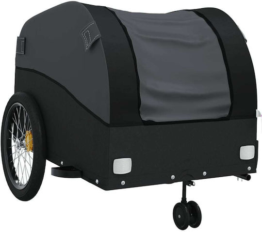 Vidaxl Remorcă Pentru Bicicletă Negru 45 Kg Fier