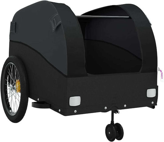 Vidaxl Remorcă Pentru Bicicletă Negru 45 Kg Fier