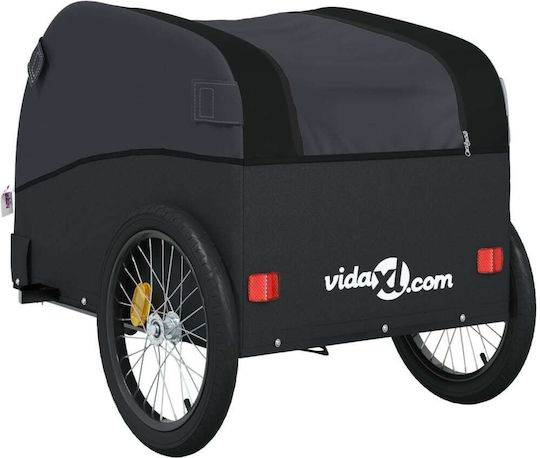 Vidaxl Remorcă Pentru Bicicletă Negru 45 Kg Fier