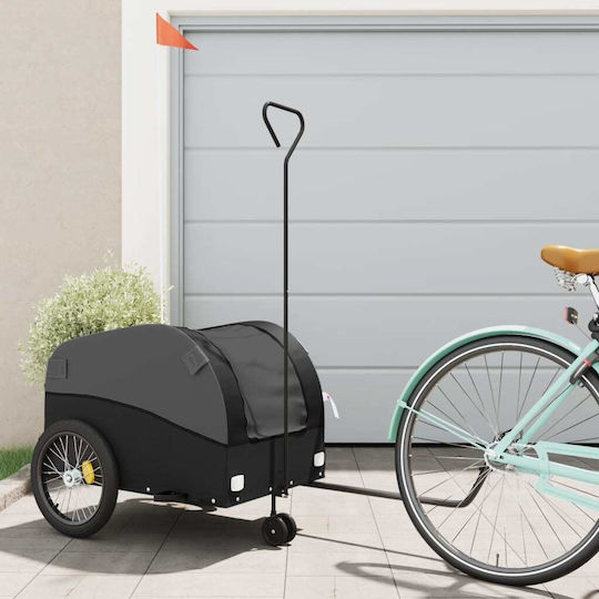 Vidaxl Remorcă Pentru Bicicletă Negru 45 Kg Fier