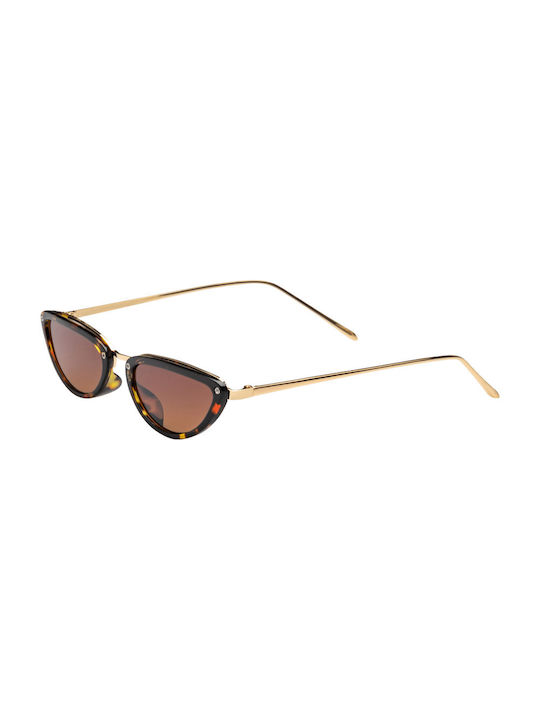 Women's Sunglasses with Brown Tartaruga Frame and Brown Gradient Lens 01-2186-Tartarooga-Brown