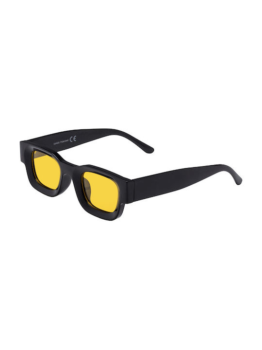 Sunglasses with Black Plastic Frame and Yellow Polarized Lens SP-1862-05