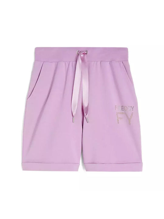 Freddy Women's Bermuda Shorts Terry Purple