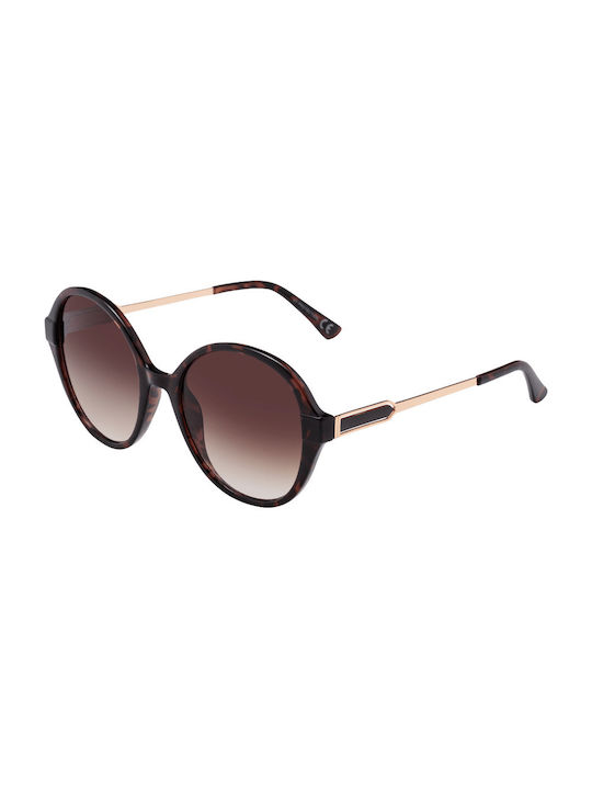 Women's Sunglasses with Brown Tartaruga Plastic Frame and Brown Gradient Lens 028002-01