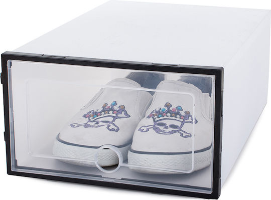 Plastic Casetă pentru Pantofi în Culoare Alb 34.5x24x14cm 1buc