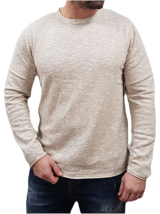 Jack & Jones Herren Langarm-Pullover Ecru