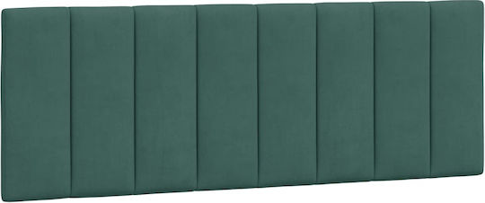 vidaXL Fabric Back Cushion Dark Green 120x45cm for Bed Headboard