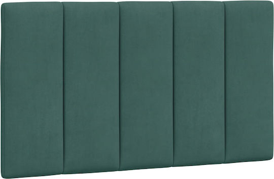 vidaXL Fabric Bed Headboard Cushion Dark Green 80x45cm