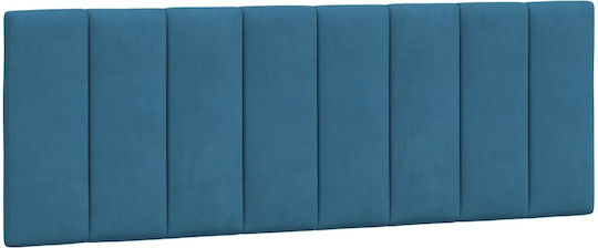 vidaXL Fabric Bed Headboard Cushion Blue 120x45cm