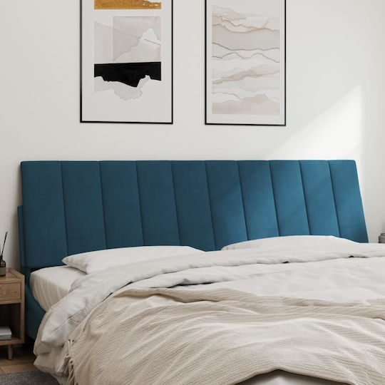 vidaXL Fabric Bed Headboard Cushion Blue 180x45cm