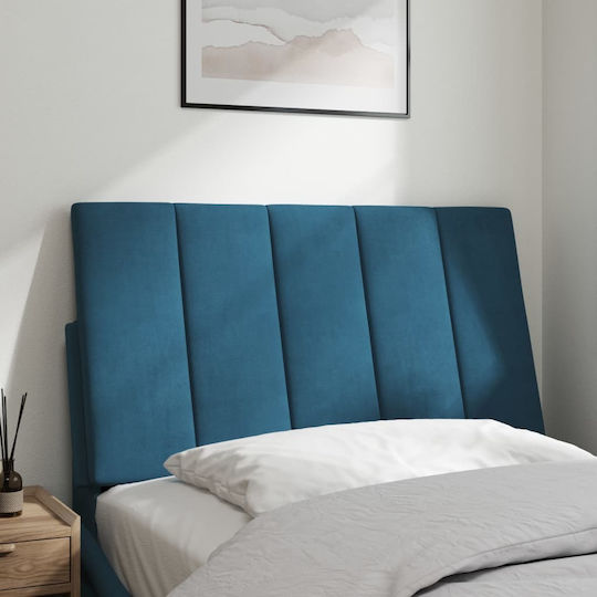 vidaXL Fabric Bed Headboard Cushion Blue 80x45cm